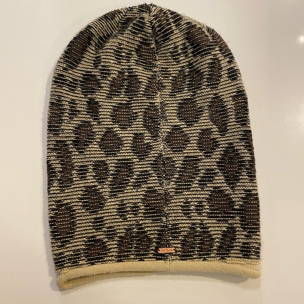 Free People Leopard Beanie